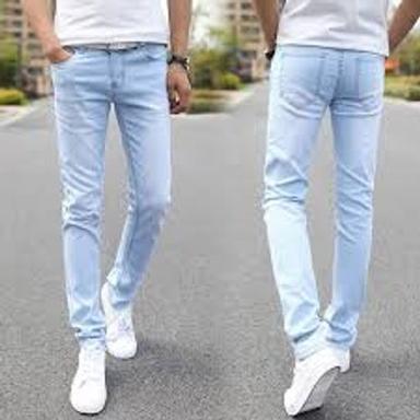 Men'S Denim Slim Fit Stretchable Ultra-Cool Light Blue Jeans  Age Group: >16 Years