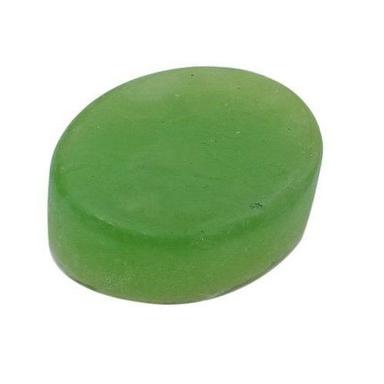 Green Handmade Pure And Natural Aloe Vera Herbal Soap, Oval Shape