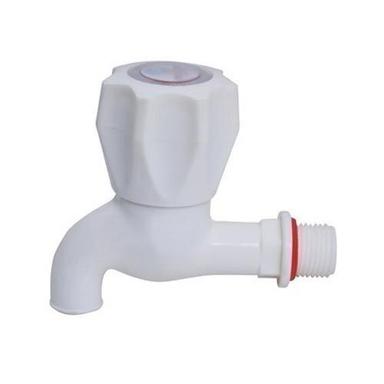 Pp Wall Mounted Bathroom Pipe Fitted White Pvc Water Tap