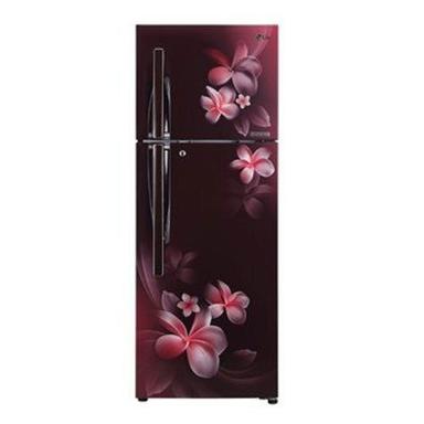 Maroon Lg Refrigerator, 284 Liter Capacity, Double Door 