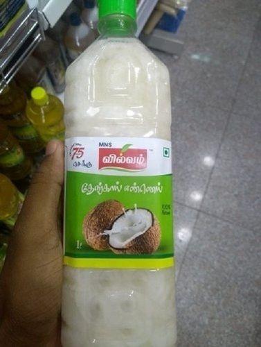 Common No Chemical Pure And Healthy Coconut Cooking Oil With 1 Liter Bottle Packing