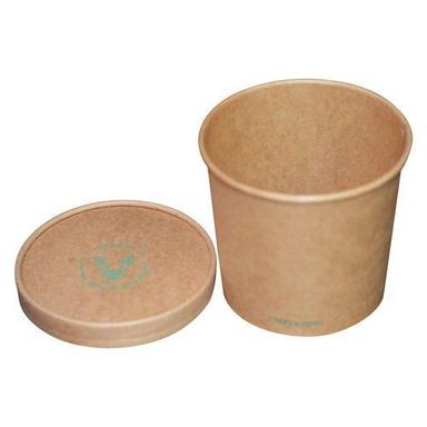 Container Brown Color Kraft Paper Food Container, 500 Ml For Restaurant Use
