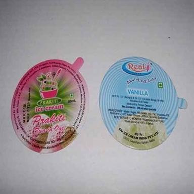 White Round Ice Cream Cup Lid With Natural Ingredients And Healthy  Age Group: Children