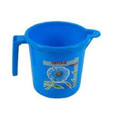 Durable And Strong Easy To Carry Blue Color Plastic Bathroom Mug For Household Cavity Quantity: Single Pieces
