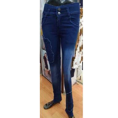  Women Blue Skinny High Rise Clean Look Solid Cropped Stretchable Denim Jeans Age Group: >16 Years