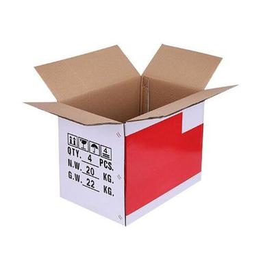 Red Kraft Paper Light Weight Eco Friendly Printed Corrugated Packaging Box 