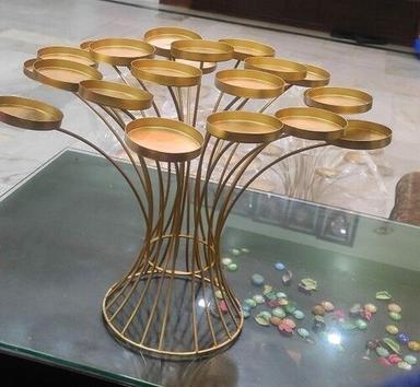 Golden Colour Very Shiny With Heavy Look Cupcake Stand For 24 Cupcakes