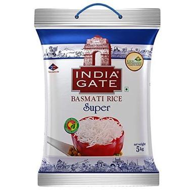 White Nutritional Texture Very Long India Gate Biryani Basmati Rice Super, 5Kg