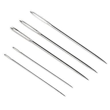 Silver Premium Quality Rust Proof Steel Hand Sewing Needle For Cloth Stitching 