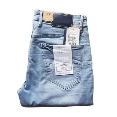 Blue Color Embroidered Pattern Bell Bottom Style Mens Jeans For Casual And Party Wear Age Group: >16 Years
