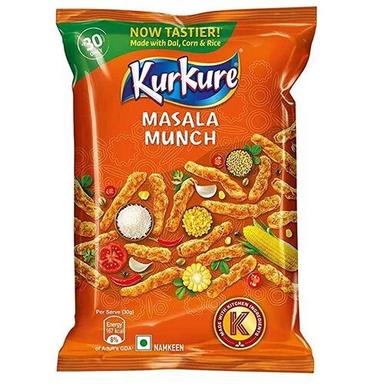 Spicy Crunchy And Tasty Wheat Flour Material Kurkure Namkeen Masala Munch Packaging Size: Packets