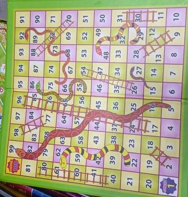 Premium Grade Table Game Ludo Snake Ladder For Indoor Games Designed For: Children