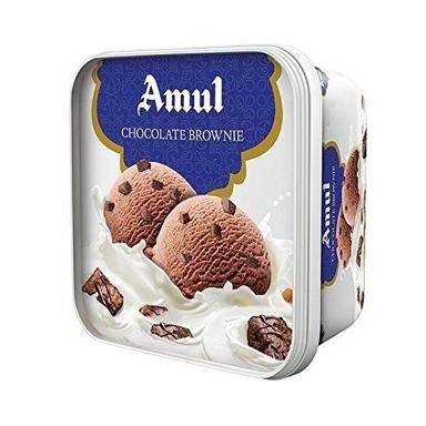Amul Chocolate Brownie Ice Cream Fresh Sweet Delicious And Tasty With Flavour Dessert Age Group: Children