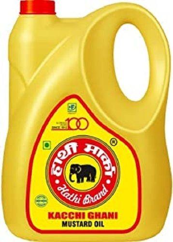 100% Pure Cold Pressed Organic Hathi Kacchi Ghani Mustard Oil For Cooking Grade: A