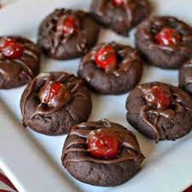 Biscuit 100% Vegetarian Egg-Less Healthy Snacks Tasty Crispy Chocolate Cherry Cookies 