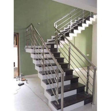 Easily Assembled Handmade Classic Anti Rust Silver Stainless Steel Modern Ss Stair Railing 