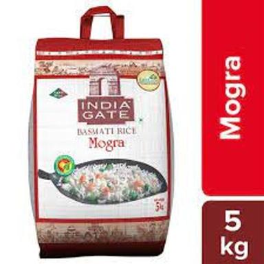 बासमती चावल का सफेद उच्च गुणवत्ता वाला ब्रांड मोगरा इंडिया गेट बासमती चावल बैग 5 किलो