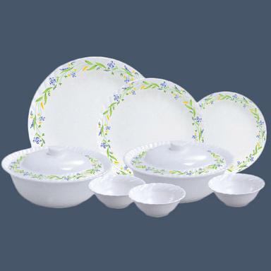 Ceramic White Color And Round Shape Printed Crockery With Anti Crack Properties