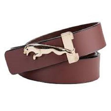 Steel Men Lightweight And Comfortable Casual Brown Artificial Leather Reversible Belt