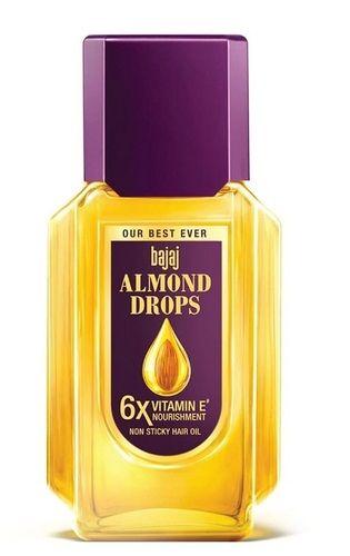 Yellow Hygienically Prepared No Added Preservatives Natural Bajaj Almond Drops Hair Oil,