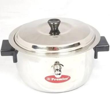 Silver Stainless Steel Slow Cooker With Plastic Handle With 1.5 Liter Capacity For Cooking Use Body Thickness: 5 Millimeter (Mm)