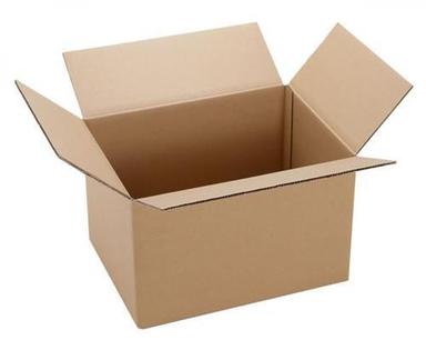 Brown Useful For Shipping Packaging High Compressive Cardboard Rectangular Corrugated Box