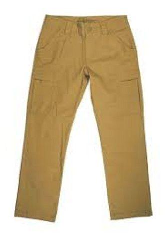 Quick Dry Men Breathable And Light Weight Casual Wear Cotton Plain Brown Formal Pant 