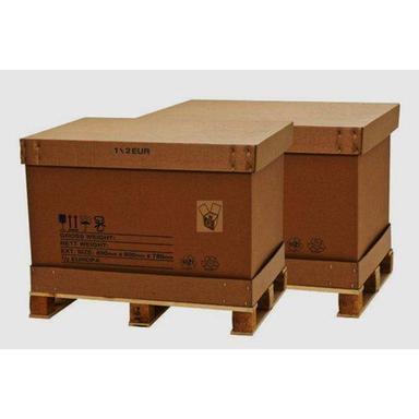 Brown Cardboard Box With Pallet With Matte Finish And Capacity Of 20Kg