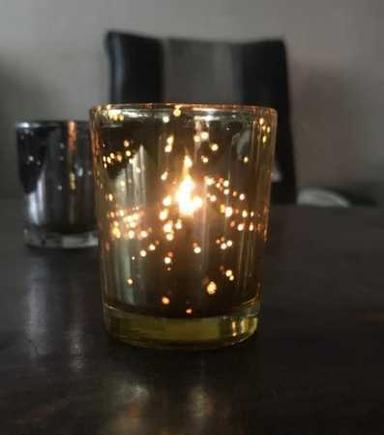 Cylindrical Votive Tea Light Candle Holder With 2 Inch Diameter And 2.25 Inch Height For Diwali And Festivals Decoration