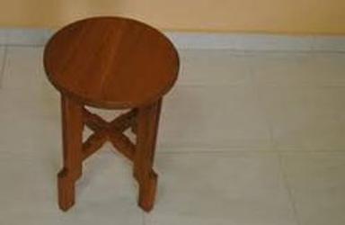 Machine Made  Attractive Designs Strong And Durable Comfortable Round Teak Wood Stool 