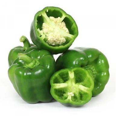 Solid Grassy Flavour Sweeter And Fruitier Block Shape Being Green Bell Pepper (Capsicum) 
