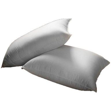Grey Light Weight Comfortable To Sleep Polyfil White Polyester Fiber Pillow