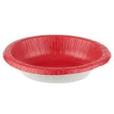 Papeer Biodegradeable And Disposable Round Red And White Bowl/ Dona 180Ml, Pack Of 50