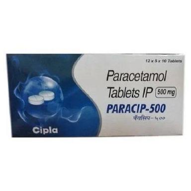 Cipla Paracetamol Paracip 500 Mg Tablets Ip 500 Mg, Used To Reduce Fever And Relieve Pain Packaging Size 12 X 5 X 10 Tablets General Medicines