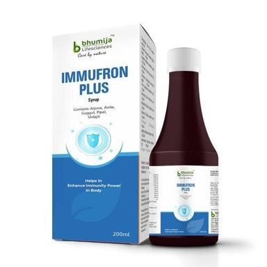 General Health Ayurvedic Immufron Plus Syrup  Age Group: Suitable For All Ages
