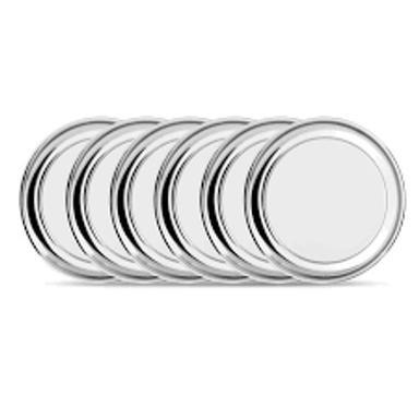 White Food-Grade Crockery Elegante Stainless Steel Plates