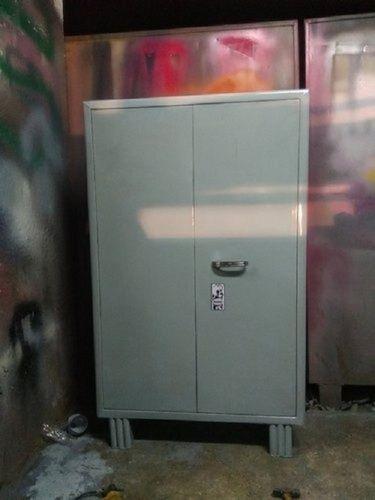 Handmade Glossy Finish And Heavy Duty Strong Grey Steel Almirah With Locker For Domestic Use