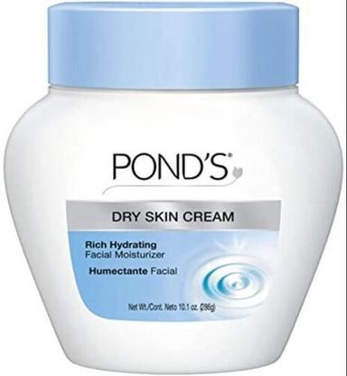 Ponds Cold Cream, Suitable For Dry Skin, In Plastic Box Packaging, Rich Hydrating Facial Moisturizer  Color Code: White