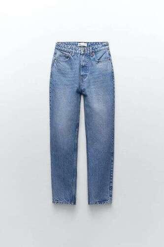 Washable Blue Denim Faded Jeans With 28-30 Inches Waist