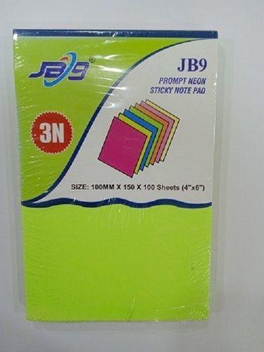 Jb9 - N406 4X6 छात्रों के लिए प्रॉम्प्ट नियॉन स्टिकी एक्स्ट्रा स्मूथ नोट पैड
