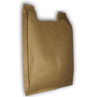 Light Brown Plain Dyed Easy To Use Environment Friendly Printed U Cut Non Woven Bags For Shopping
