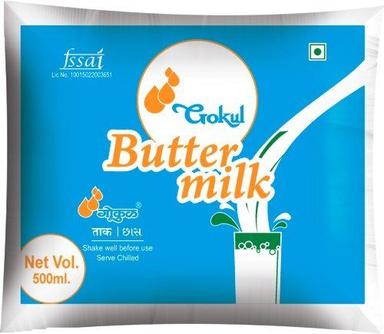 White Pure Gokul Buttermilk Pouch, Great Source Of Many Vitamins And Minerals