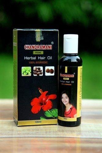 Black Chandramani Herbal Hair Oil For Long And Smooth Hair 100 Ml , 100% Ayurvedic With Fragrance