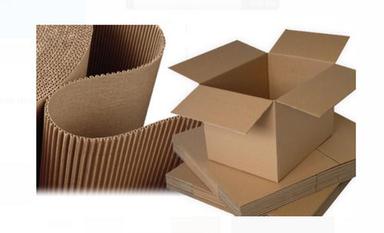 10X10X10 Inches Size 130 Gsm For Packaging, Rectangular Brown Corrugated Paper Roll And Carton Box  Width: 350 Millimeter (Mm)