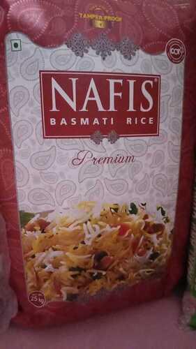 Pack Of 25 Kilogram Nafis Premium Quality Long Grain White Basmati Rice  Broken (%): 2%