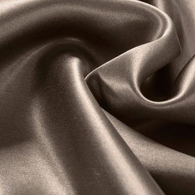  नरम और आरामदायक सुंदर डिज़ाइन किए गए चॉकलेट रंग के साधारण सादे सिल्क फ़ैब्रिक की लंबाई: 20 मीटर (M) 