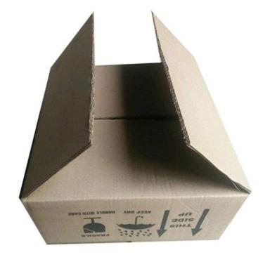 Silkscreen Printing Lightweight And Ecofriendly Square Brown Corrugated Carton Boxes
