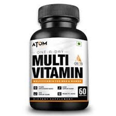 100% Vegetarian Easy-To-Swallow Dietary Atom One-A-Day Multivitamin Capsule Dosage Form: Tablet