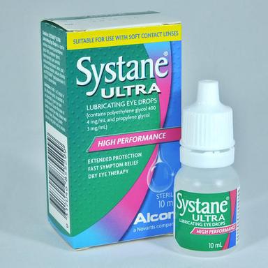 10 Ml Lubricating Eye Drop, For Dry Eye Disease ,Systane Ultra Ingredients: Polyethylene Glycol