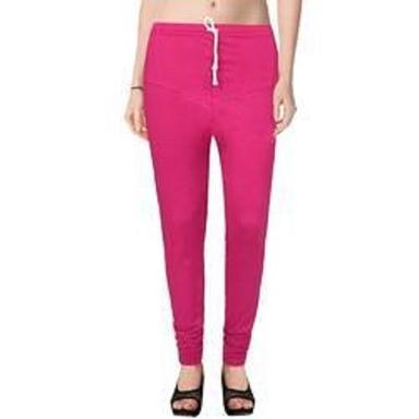 Pink Stretchable Comfortable And Breathable Polyester Materials High-Waist Legging For Women